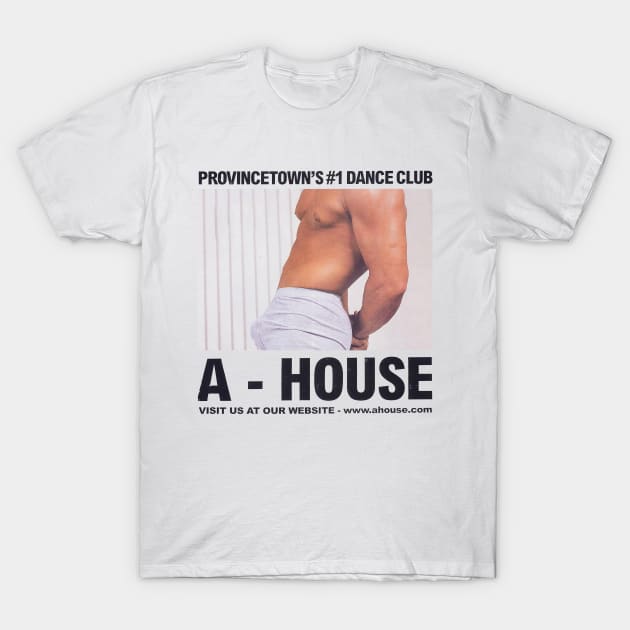 A-House Vintage Retro Gay LGBT Boston Ptown T-Shirt by WearingPride